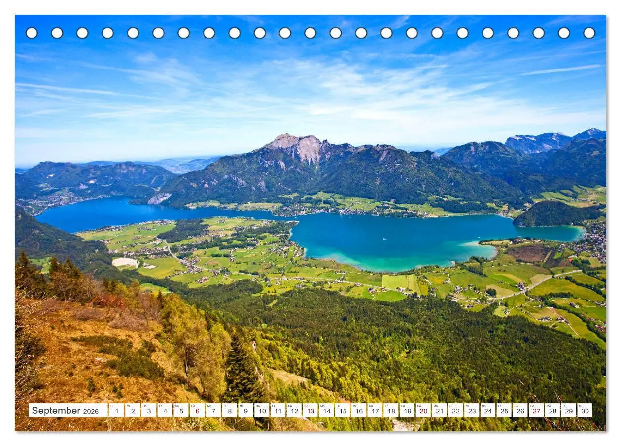 Bild: 9783457866979 | Der schöne Wolfgangsee im Salzkammergut (Tischkalender 2026 DIN A5...