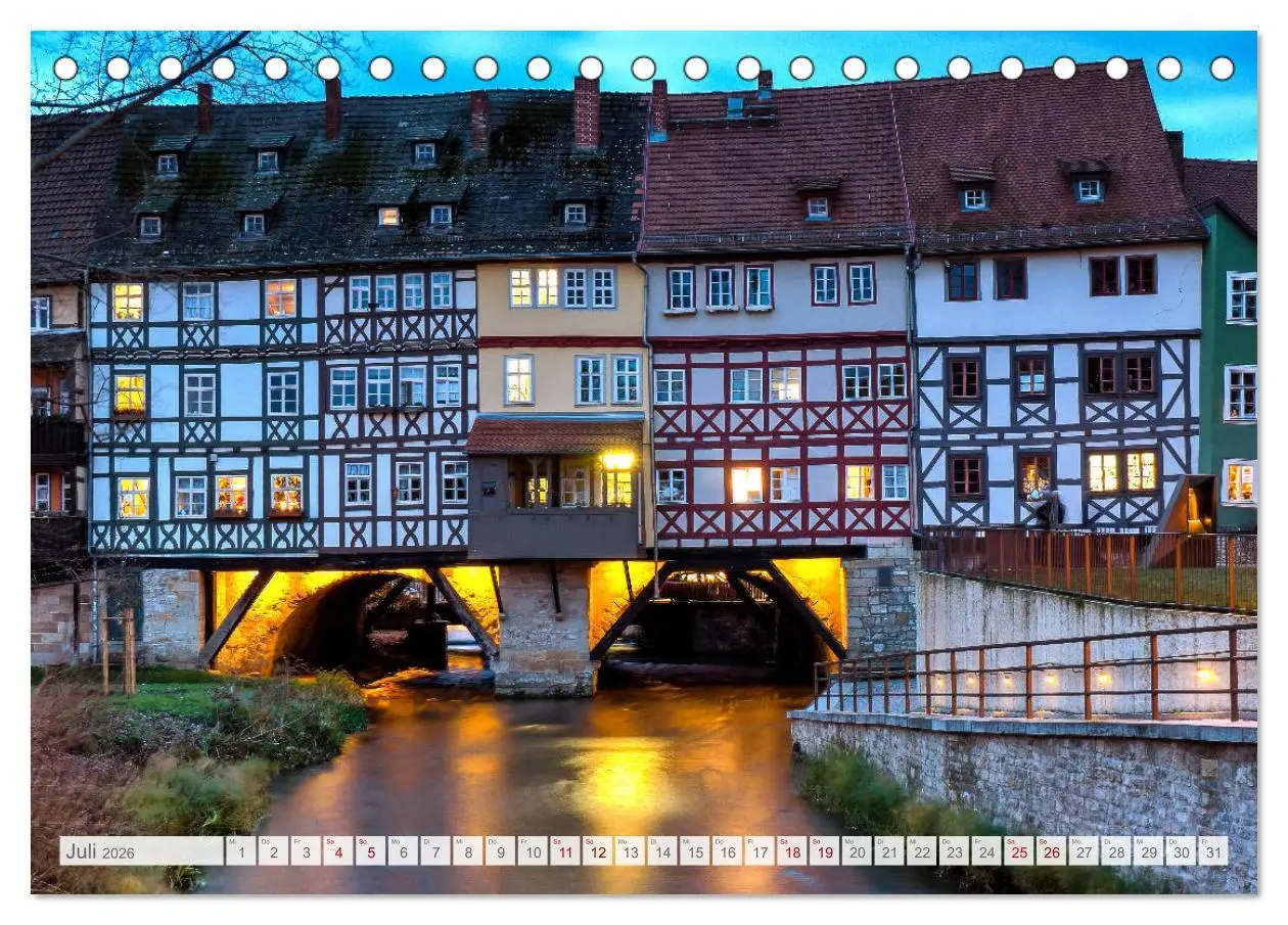 Bild: 9783457936979 | Erfurt. Perle Thüringens. (Tischkalender 2026 DIN A5 quer),...
