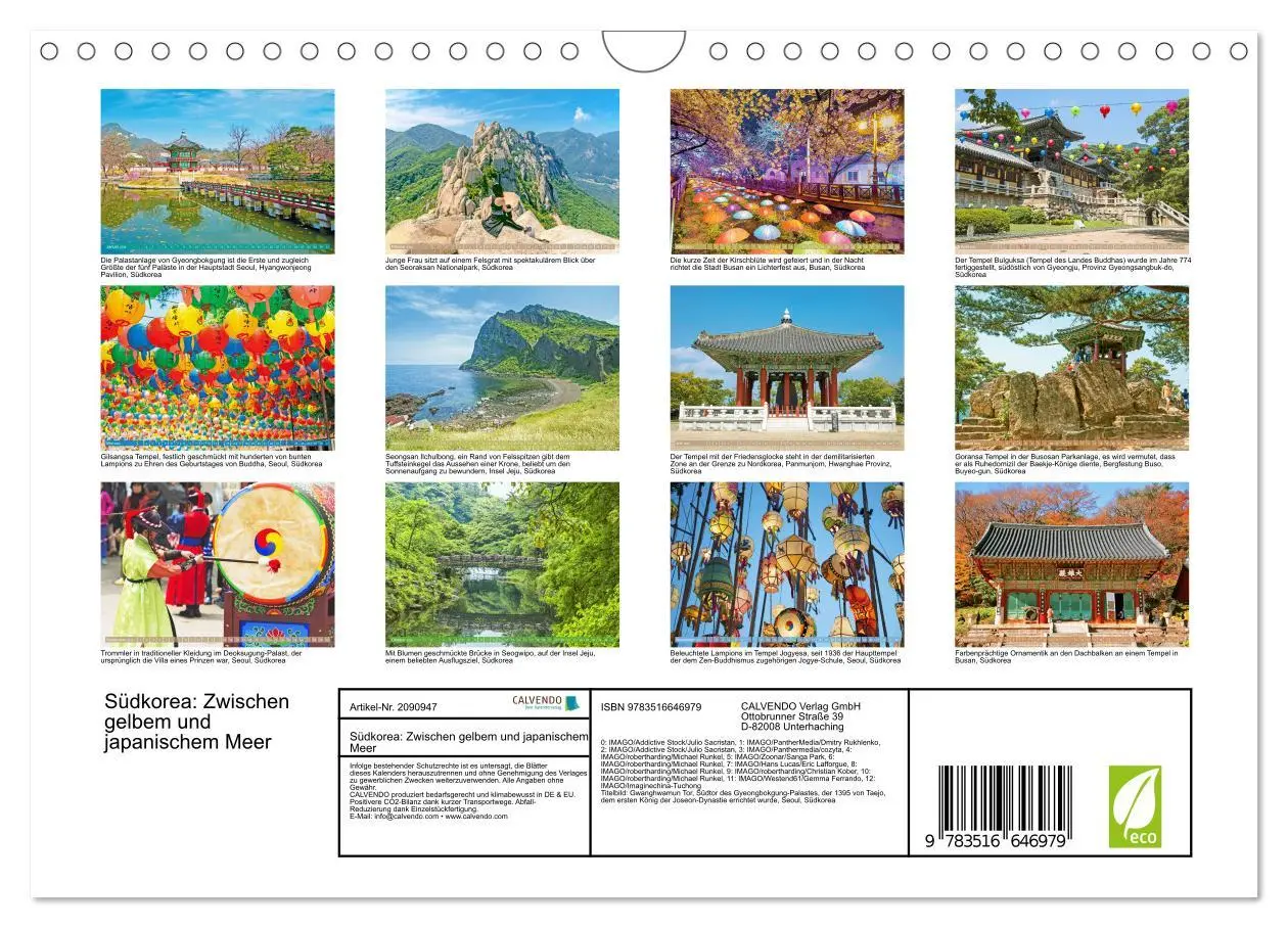 Bild: 9783516646979 | Südkorea: Zwischen gelbem und japanischem Meer (Wandkalender 2026...