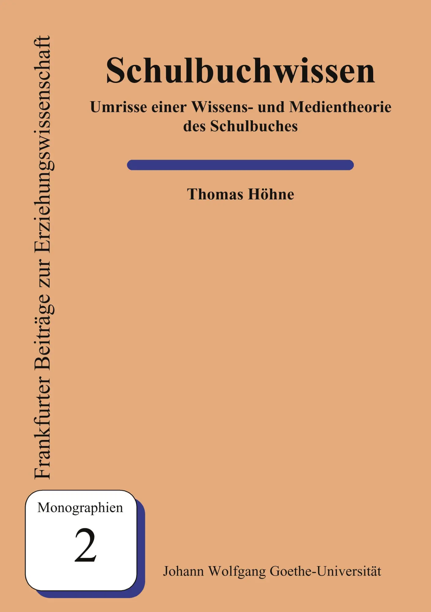 Cover: 9783980656979 | Schulbuchwissen | Thomas Höhne | Taschenbuch | 200 S. | Deutsch | 2003