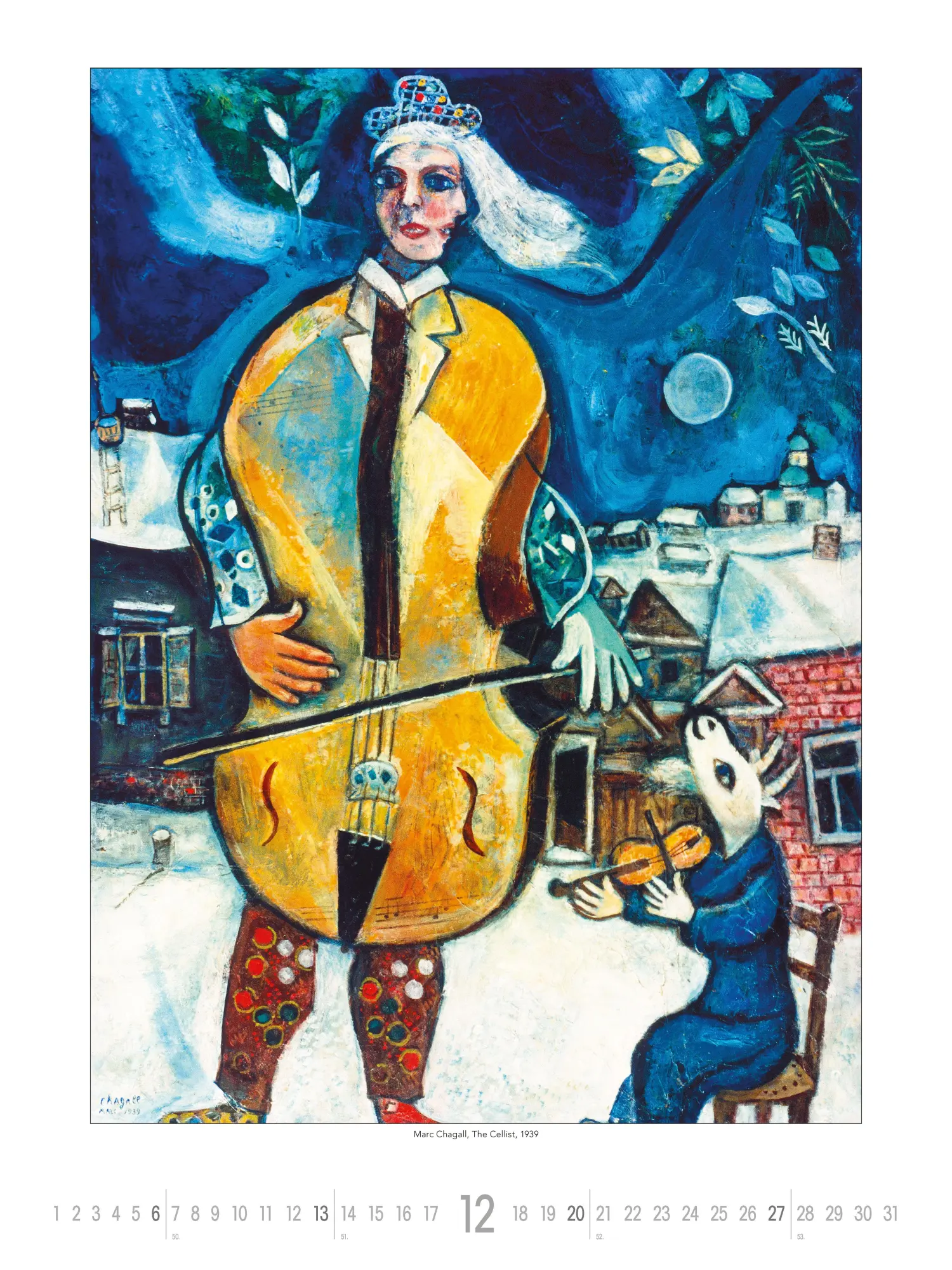Bild: 4069095007079 | Marc Chagall 2026 - Bild-Kalender 42x56 cm - Kunst-Kalender -...