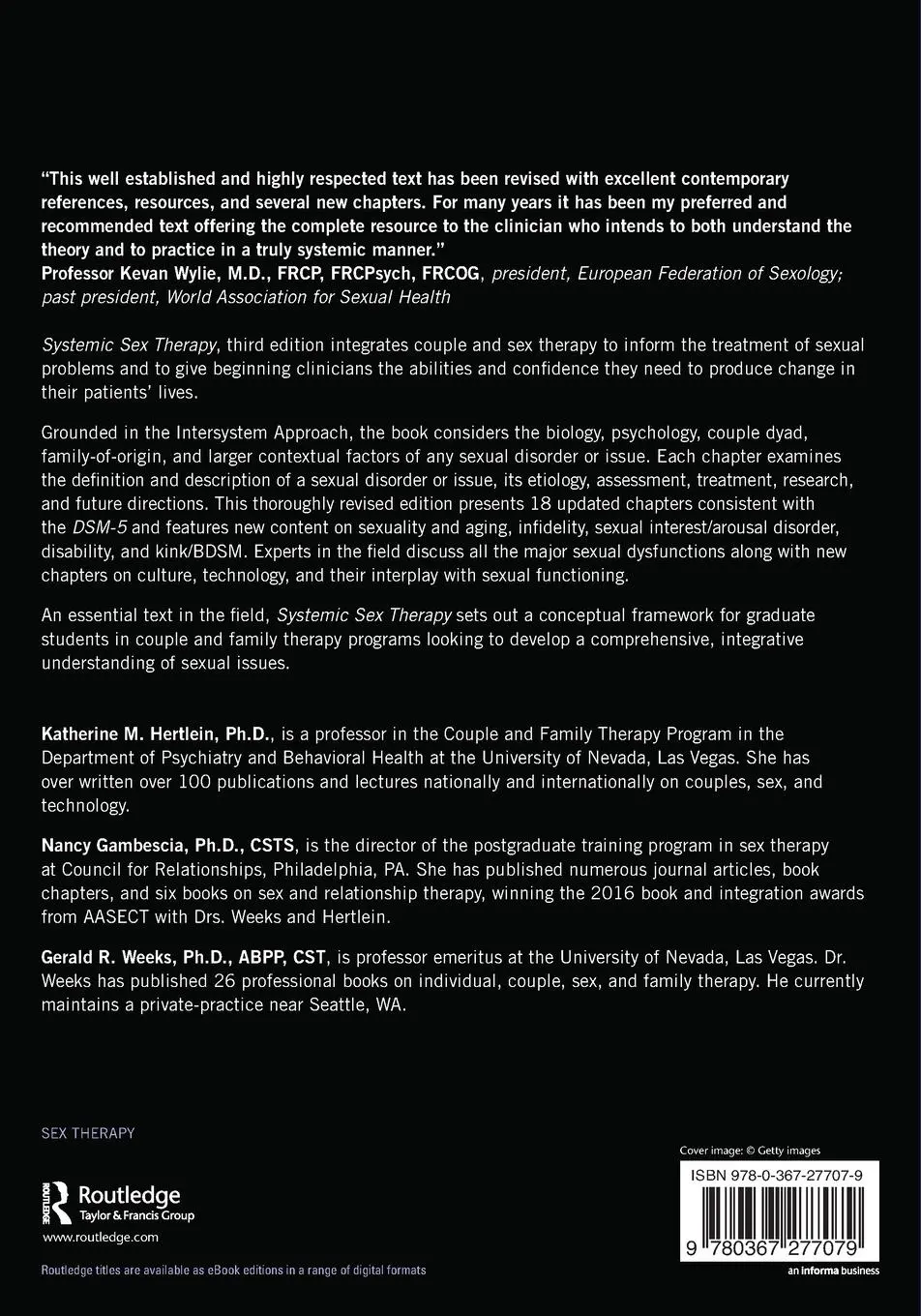 Rückseite: 9780367277079 | Systemic Sex Therapy | Katherine M Hertlein (u. a.) | Taschenbuch