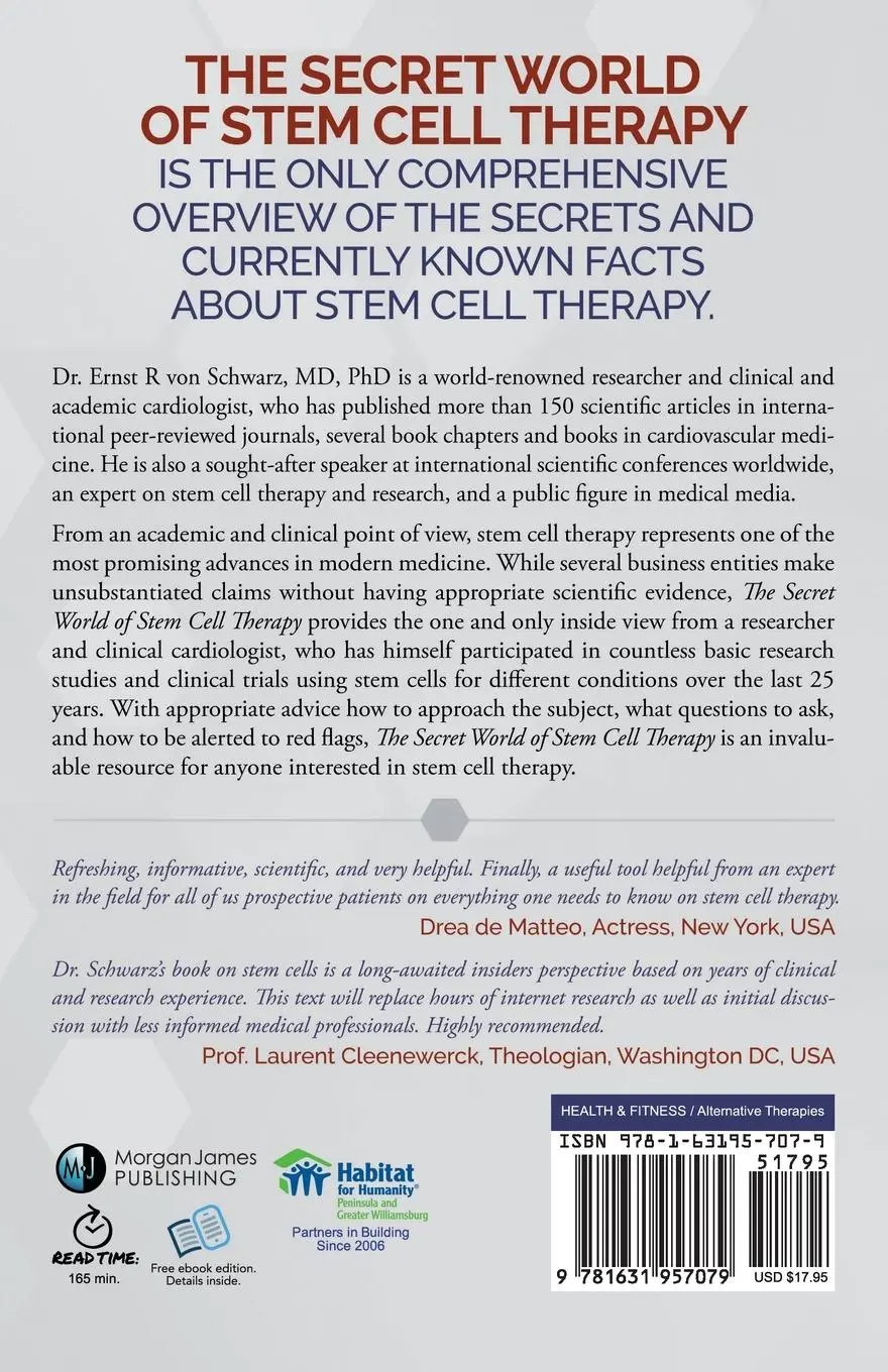 Rückseite: 9781631957079 | The Secret World of Stem Cell Therapy | Ernst von Schwarz | Buch