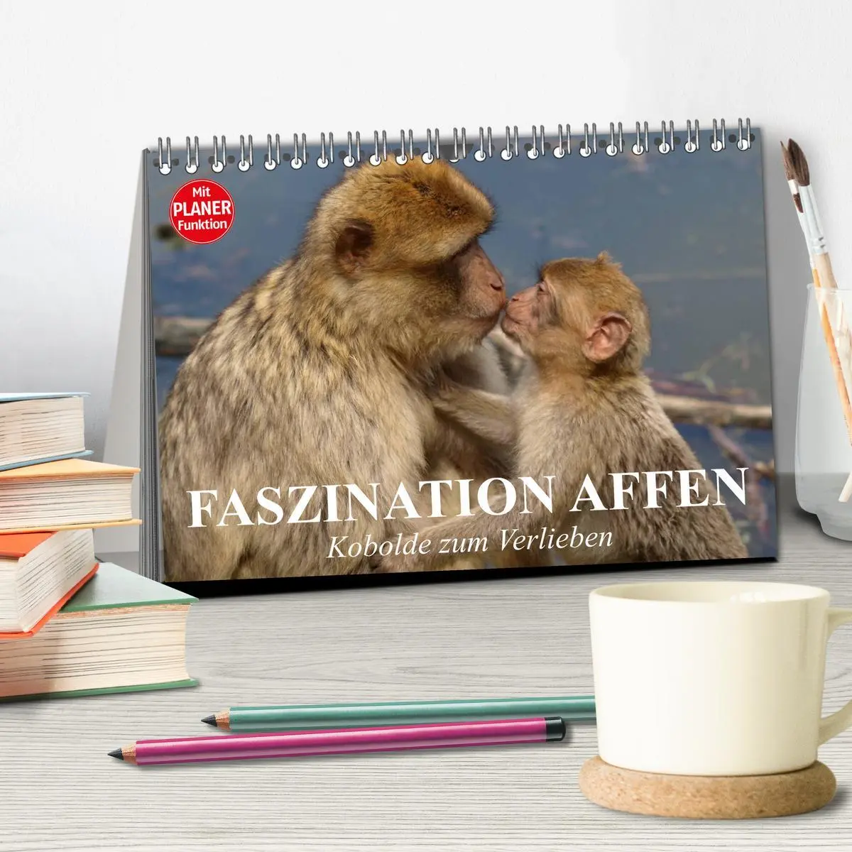 Bild: 9783457997079 | Faszination Affen. Kobolde zum Verlieben (Tischkalender 2026 DIN A5...
