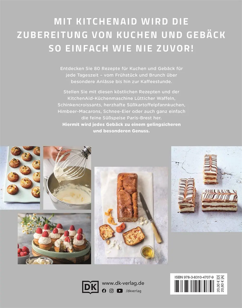 Rückseite: 9783831047079 | Kitchenaid: Pâtisserie und Backen leicht gemacht | DK Verlag | Buch
