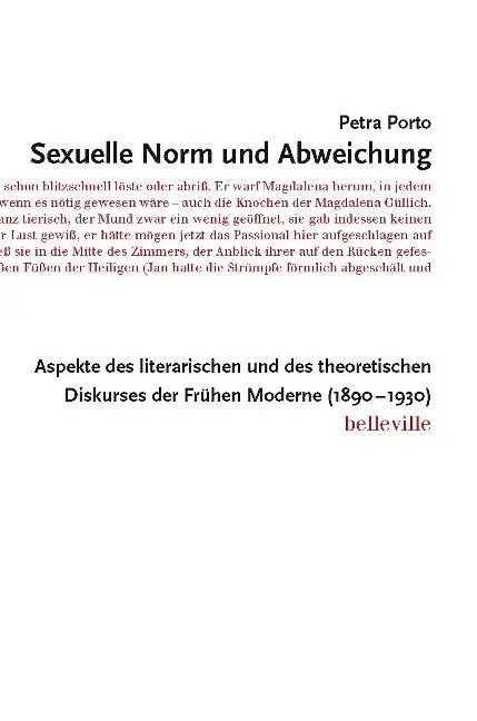 Cover: 9783943157079 | Sexuelle Norm und Abweichung | Petra Porto | Taschenbuch | 421 S.