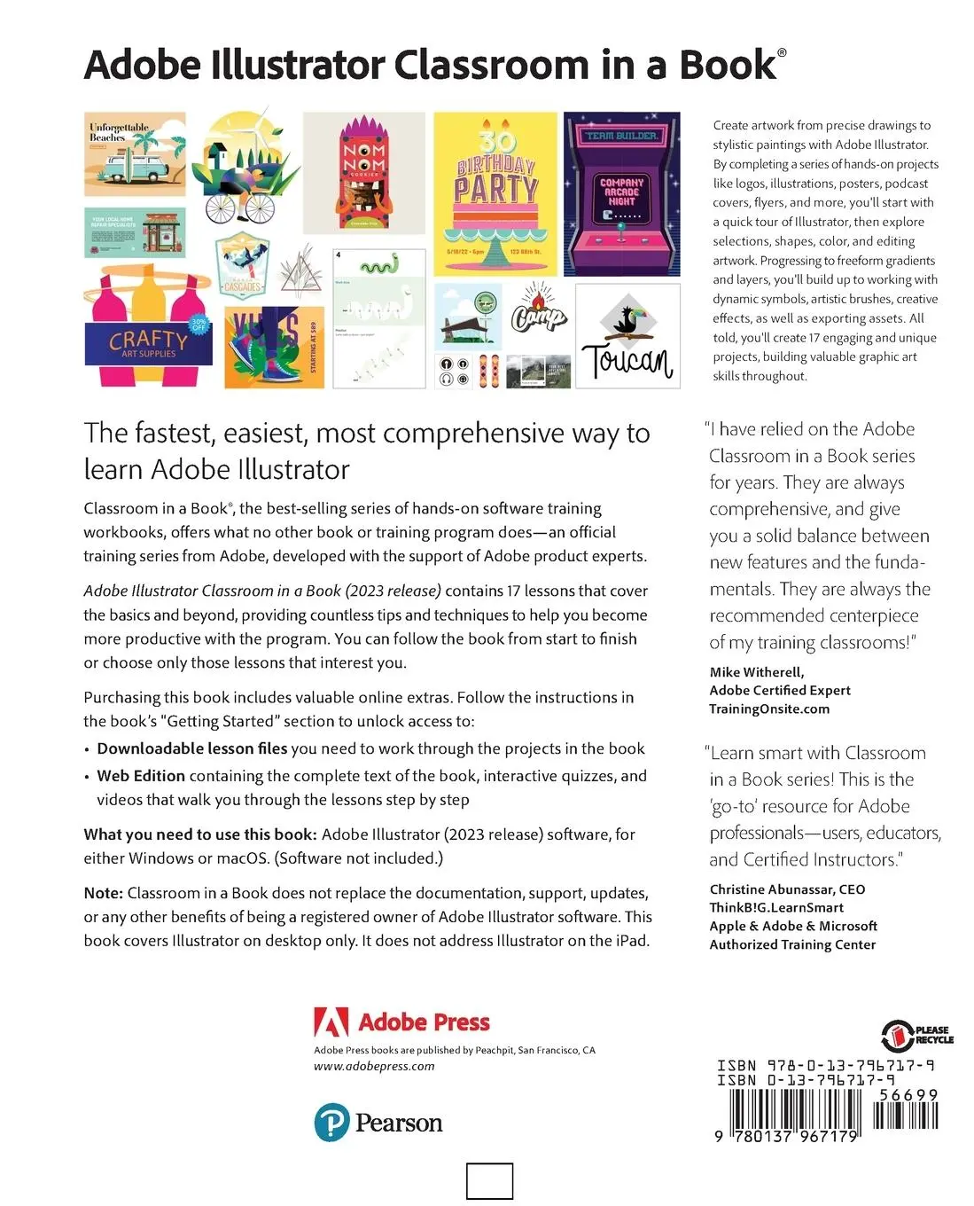 Rückseite: 9780137967179 | Adobe Illustrator Classroom in a Book (2023 Release) | Brian Wood