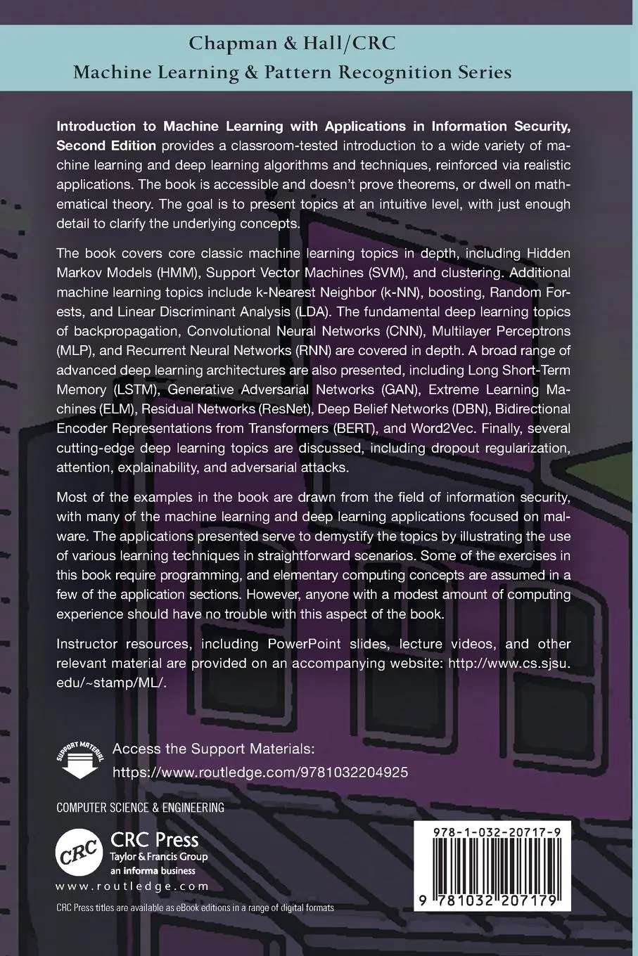 Rückseite: 9781032207179 | Introduction to Machine Learning with Applications in Information...