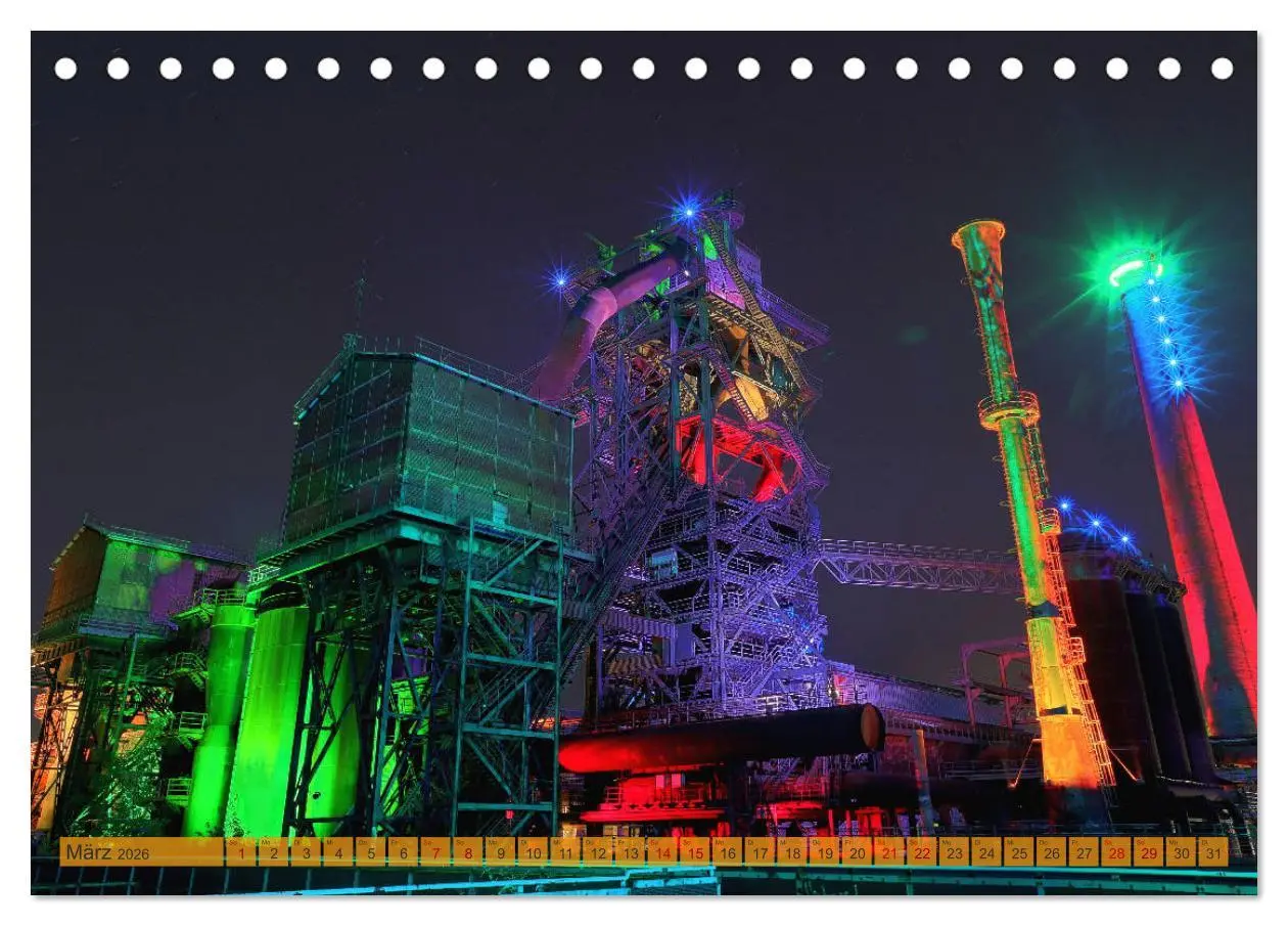 Bild: 9783457817179 | RUHRPOTT LICHTER (Tischkalender 2026 DIN A5 quer), CALVENDO...