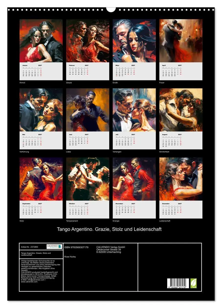 Bild: 9783569307179 | Tango Argentino. Grazie, Stolz und Leidenschaft (Wandkalender 2027...