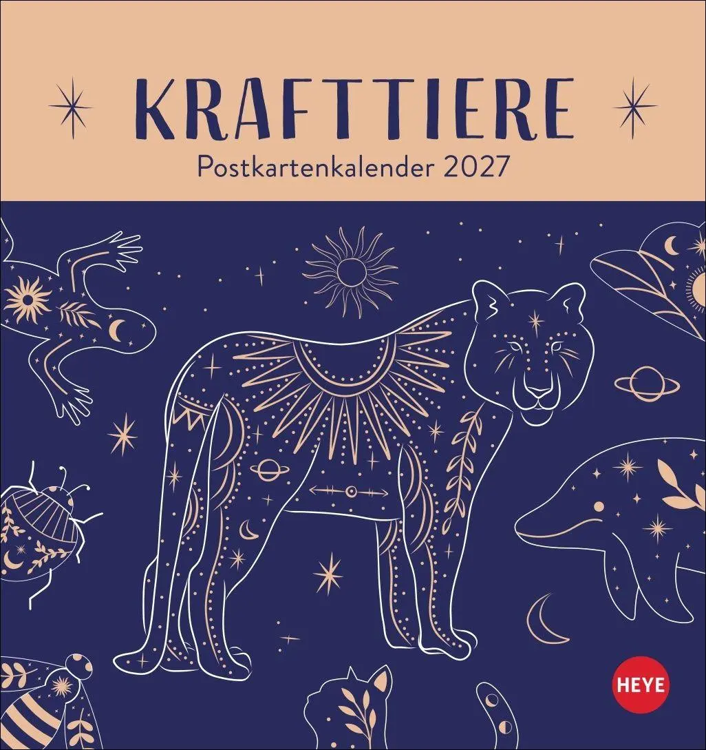 Cover: 9783756417179 | Krafttiere Postkartenkalender 2027 | Kalender | 13 S. | Deutsch | 2027