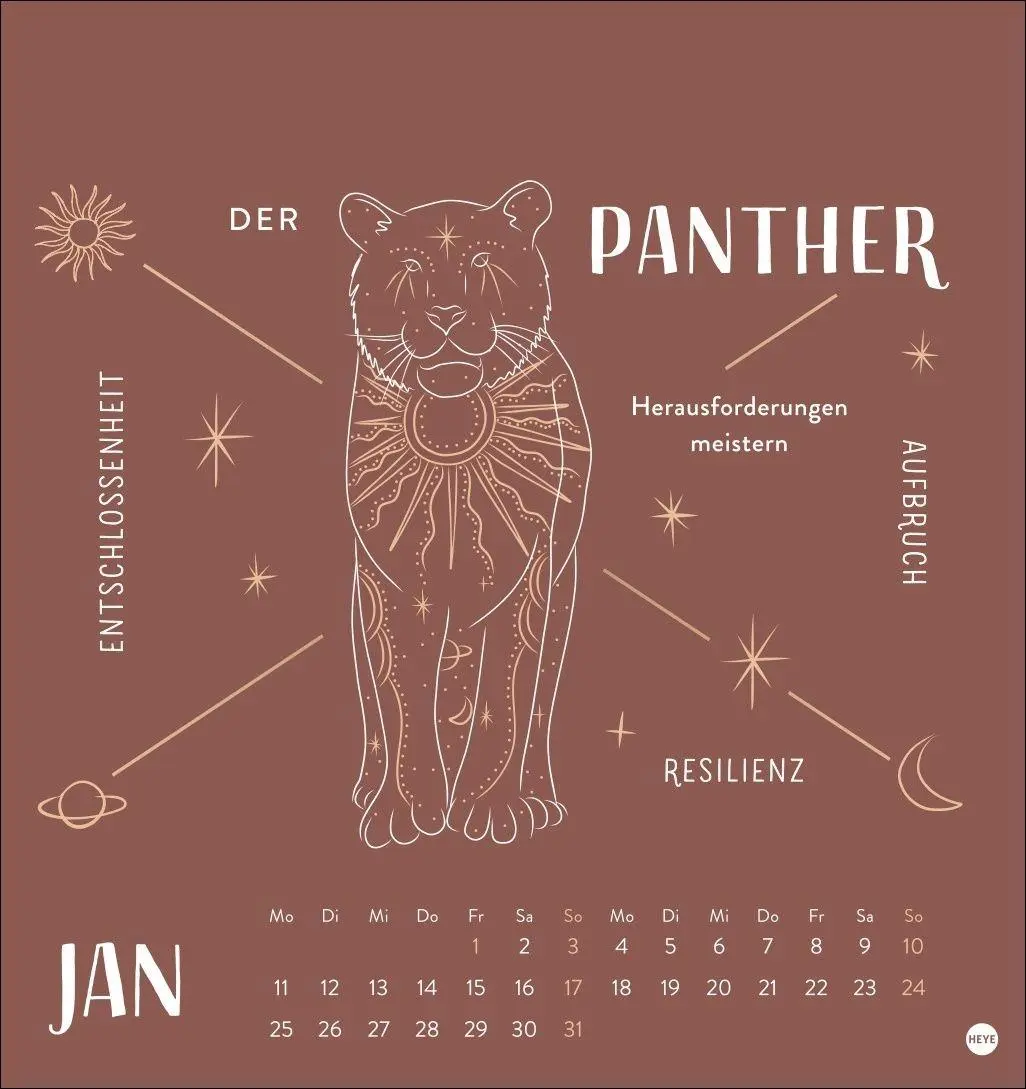 Bild: 9783756417179 | Krafttiere Postkartenkalender 2027 | Kalender | 13 S. | Deutsch | 2027