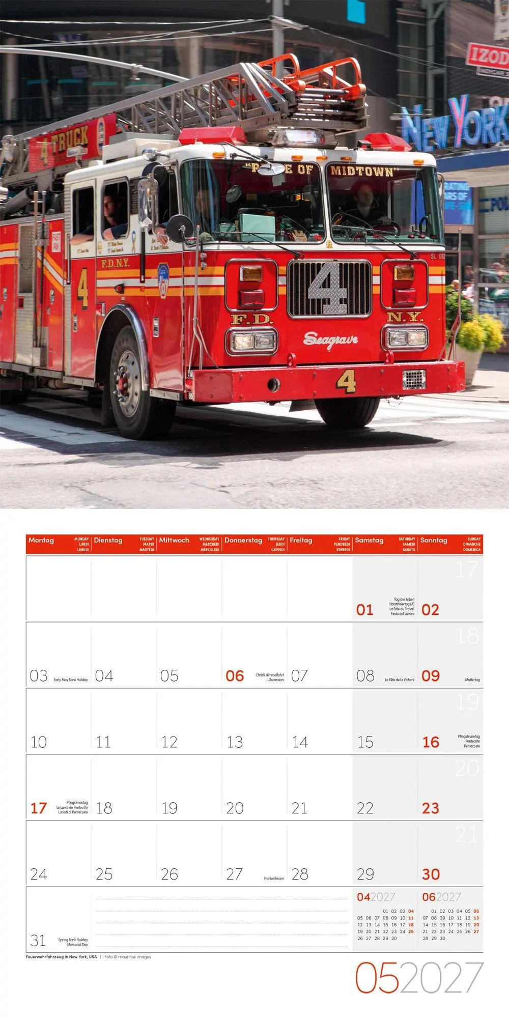 Bild: 9783838447179 | Feuerwehr Kalender 2027 - 30x30 - Art12 | Ackermann Kunstverlag GmbH