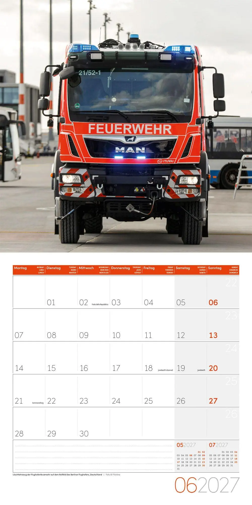 Bild: 9783838447179 | Feuerwehr Kalender 2027 - 30x30 - Art12 | Ackermann Kunstverlag GmbH