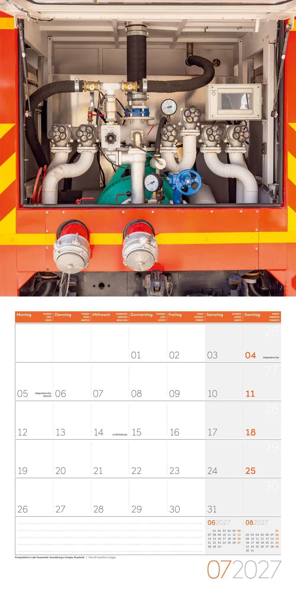 Bild: 9783838447179 | Feuerwehr Kalender 2027 - 30x30 - Art12 | Ackermann Kunstverlag GmbH