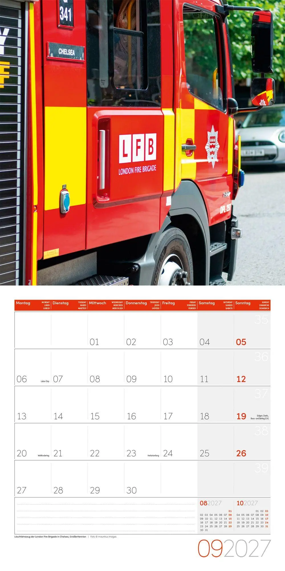 Bild: 9783838447179 | Feuerwehr Kalender 2027 - 30x30 - Art12 | Ackermann Kunstverlag GmbH