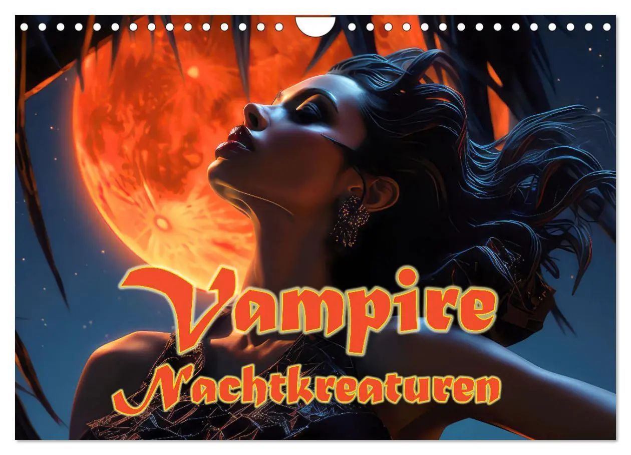 Cover: 9783457357279 | Vampire Nachtkreaturen (Wandkalender 2026 DIN A4 quer), CALVENDO...