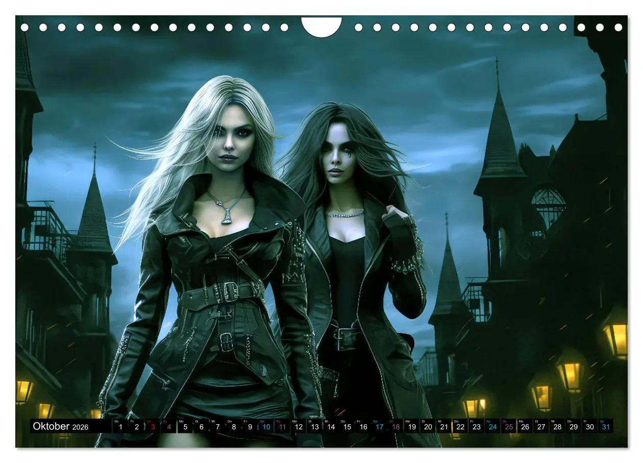 Bild: 9783457357279 | Vampire Nachtkreaturen (Wandkalender 2026 DIN A4 quer), CALVENDO...