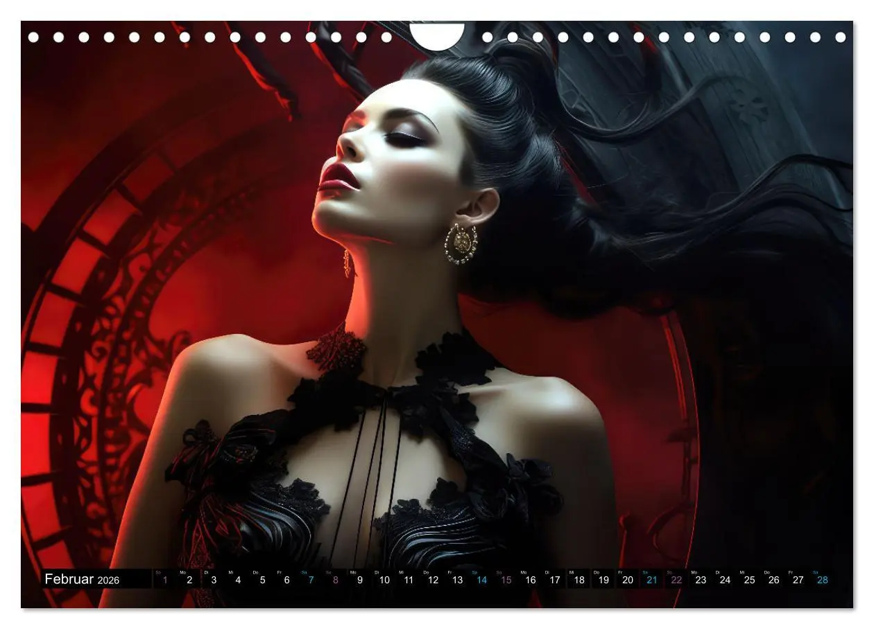 Bild: 9783457357279 | Vampire Nachtkreaturen (Wandkalender 2026 DIN A4 quer), CALVENDO...