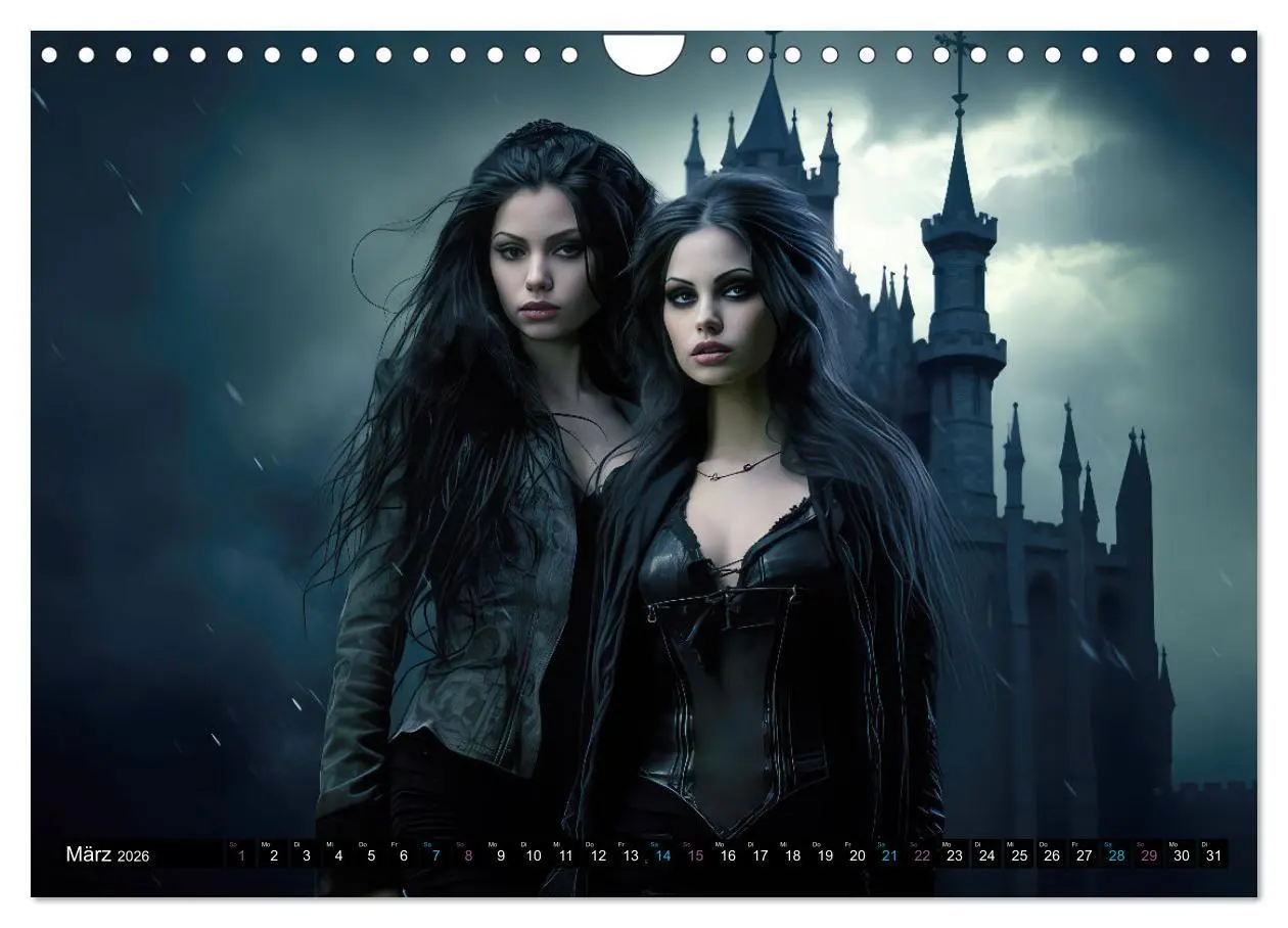 Bild: 9783457357279 | Vampire Nachtkreaturen (Wandkalender 2026 DIN A4 quer), CALVENDO...