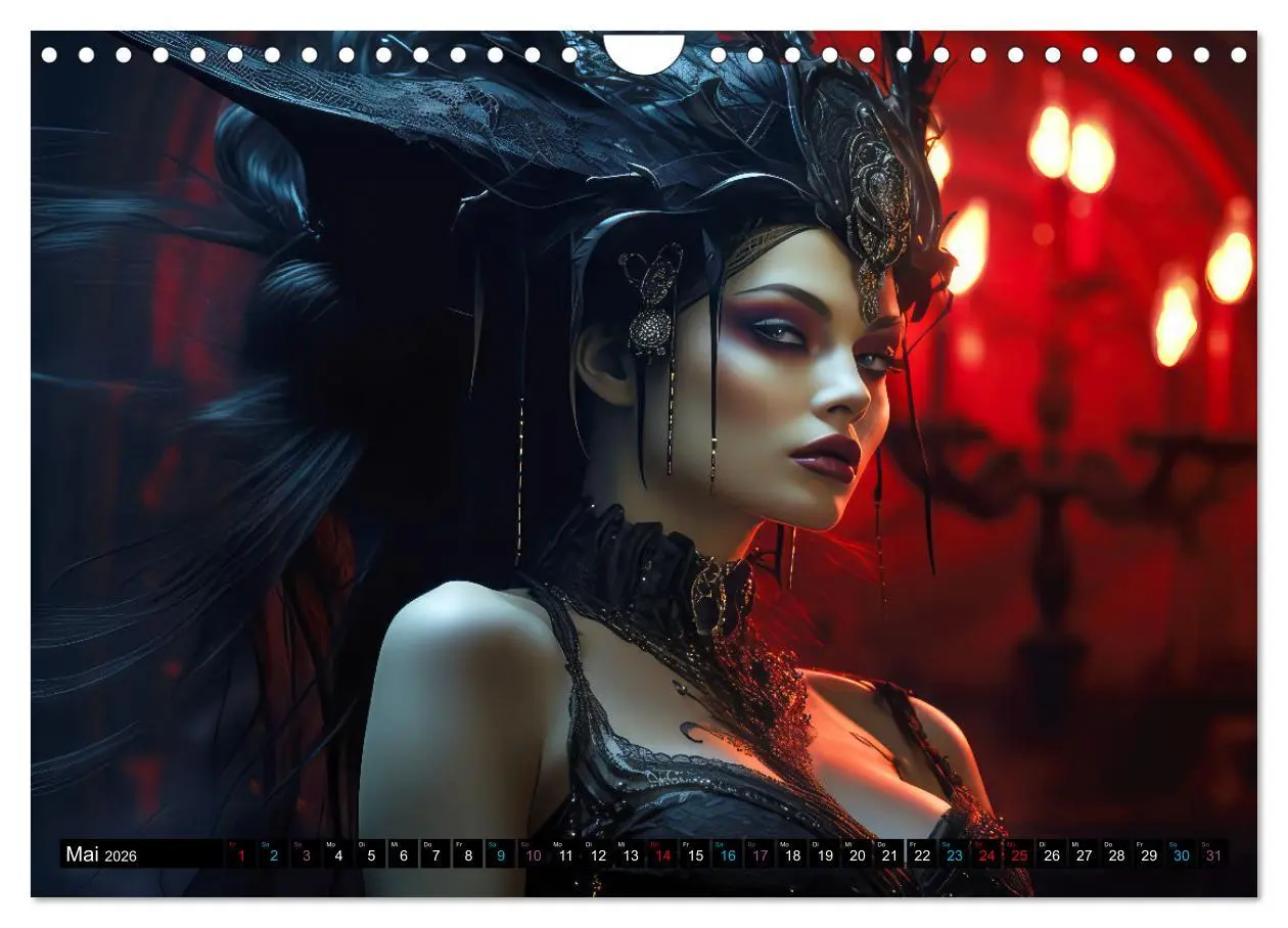 Bild: 9783457357279 | Vampire Nachtkreaturen (Wandkalender 2026 DIN A4 quer), CALVENDO...
