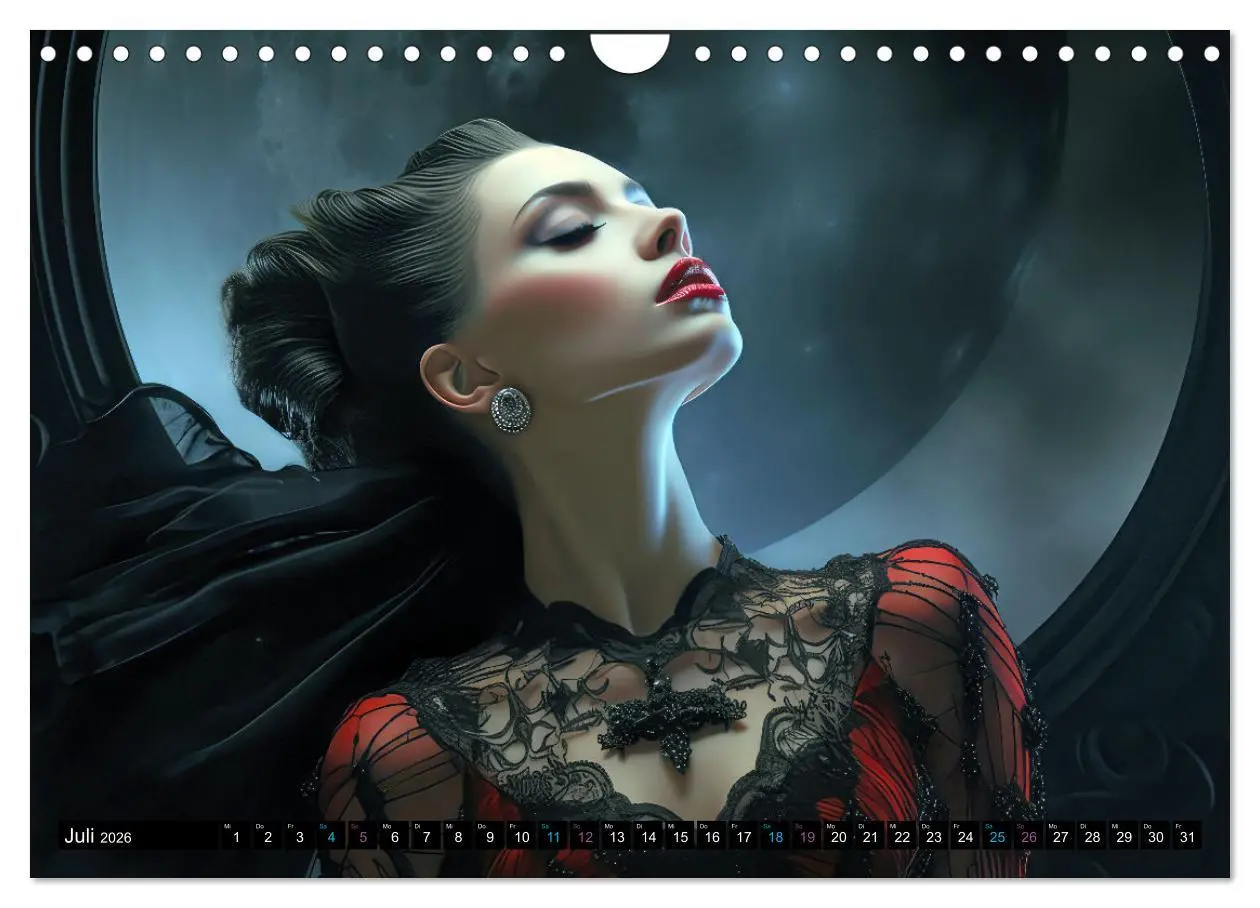 Bild: 9783457357279 | Vampire Nachtkreaturen (Wandkalender 2026 DIN A4 quer), CALVENDO...