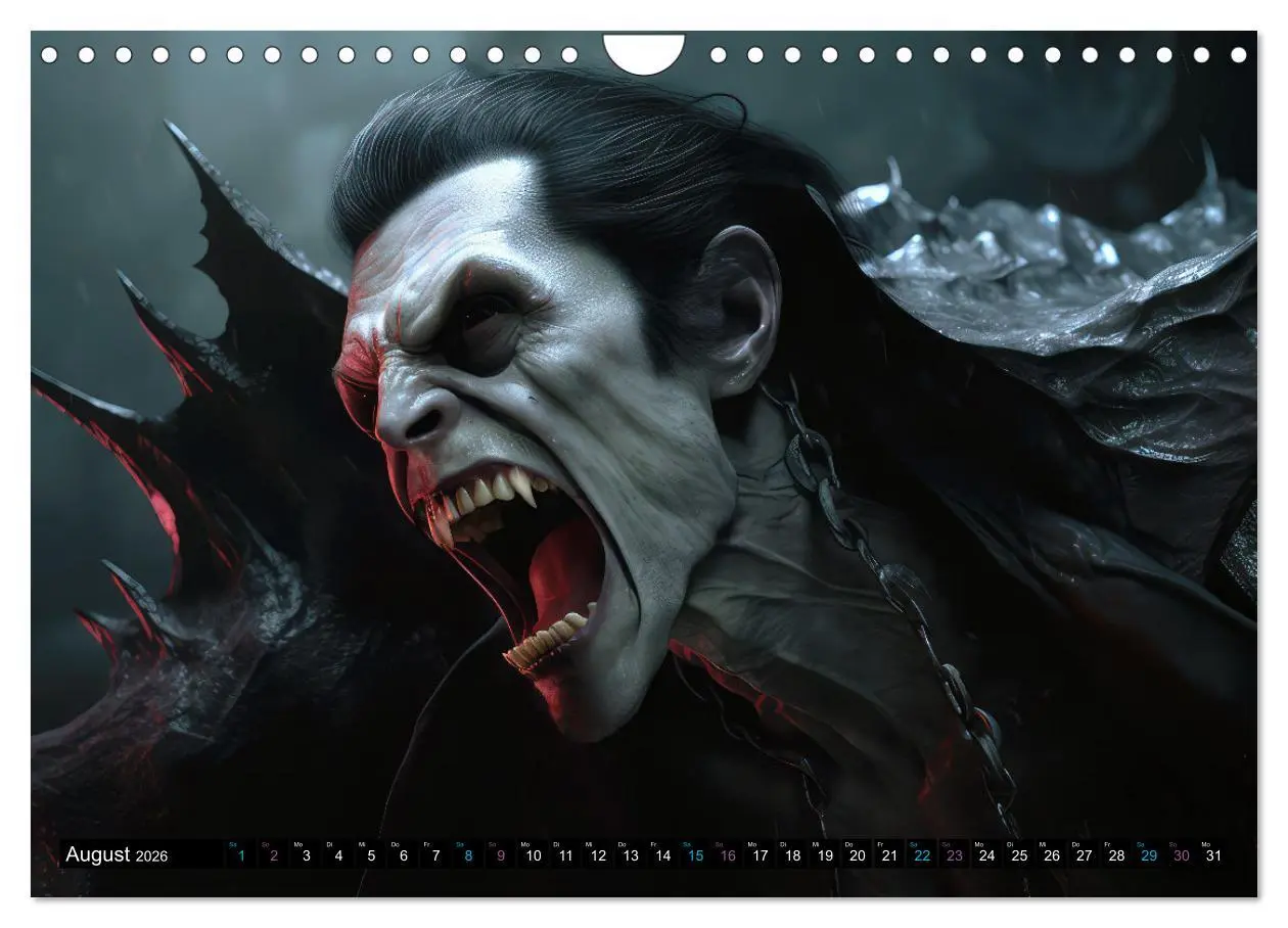 Bild: 9783457357279 | Vampire Nachtkreaturen (Wandkalender 2026 DIN A4 quer), CALVENDO...