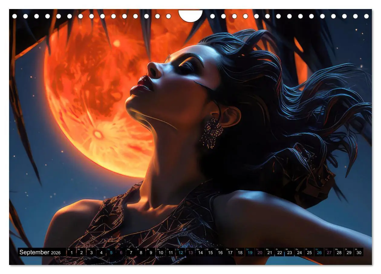 Bild: 9783457357279 | Vampire Nachtkreaturen (Wandkalender 2026 DIN A4 quer), CALVENDO...
