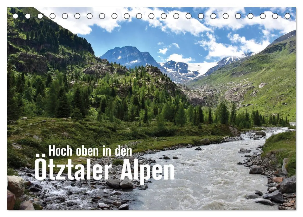 Cover: 9783457667279 | Hoch oben in den Ötztaler Alpen (Tischkalender 2026 DIN A5 quer),...