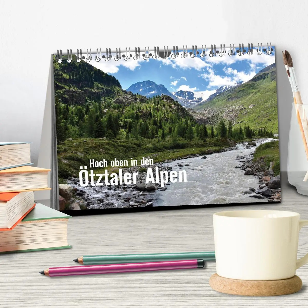 Bild: 9783457667279 | Hoch oben in den Ötztaler Alpen (Tischkalender 2026 DIN A5 quer),...