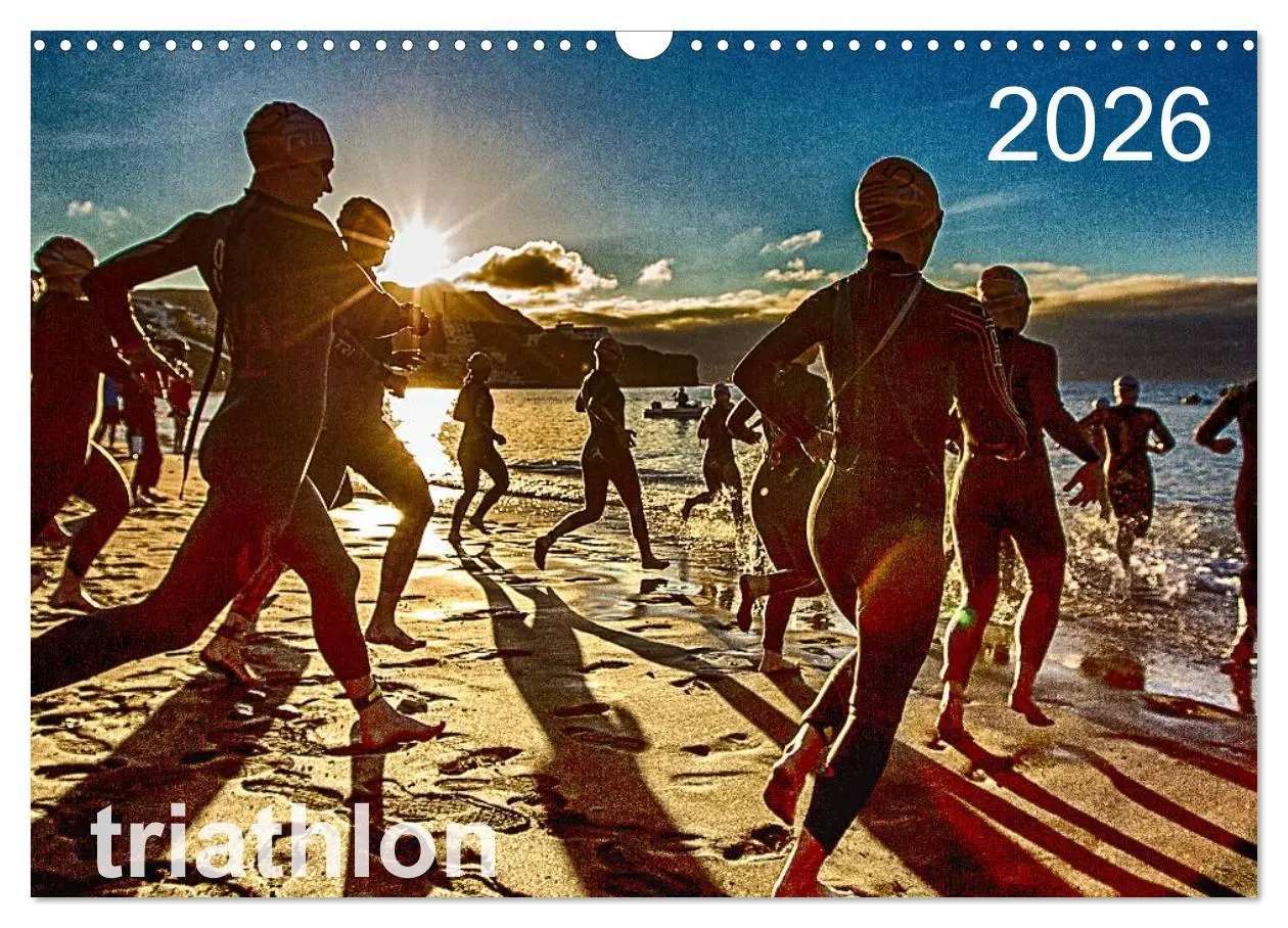 Cover: 9783457977279 | TRIATHLON 2026 (Wandkalender 2026 DIN A3 quer), CALVENDO...