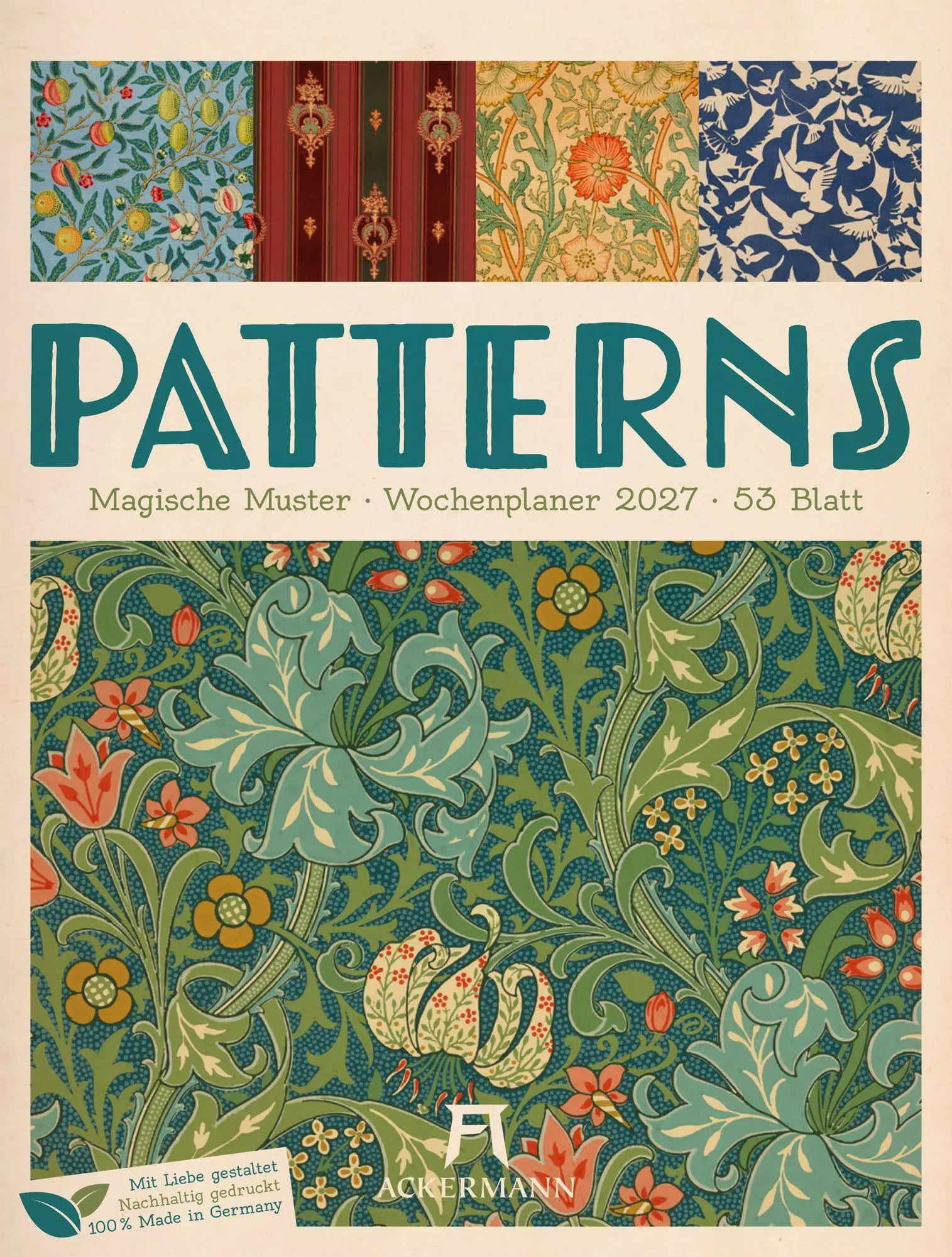 Cover: 9783838437279 | Patterns Wochenplaner Kalender 2027 | Ackermann Kunstverlag GmbH