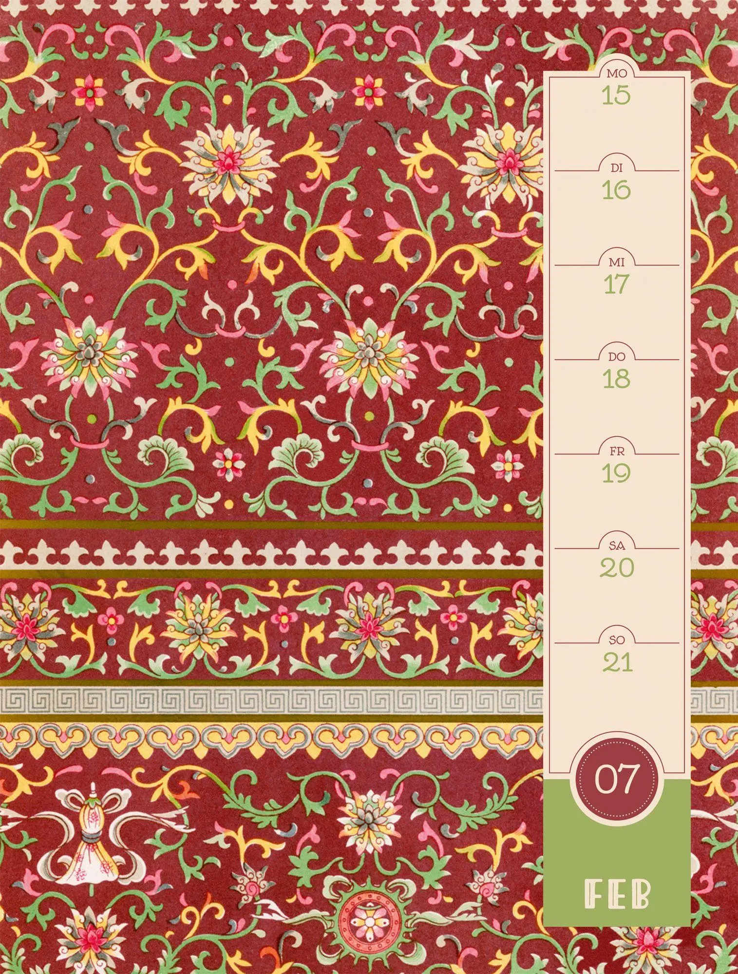 Bild: 9783838437279 | Patterns Wochenplaner Kalender 2027 | Ackermann Kunstverlag GmbH