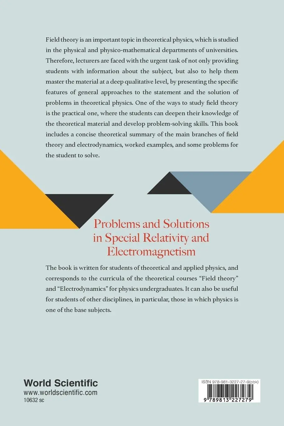 Rückseite: 9789813227279 | PROBLEMS &amp; SOLUTIONS IN SPECIAL RELATIVITY &amp; ELECTROMAGNET | Kruchinin
