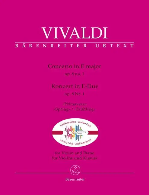 Cover: 9790006577279 | Konzert für Violine und Klavier E-Dur op. 8/1 "Frühling" | Vivaldi