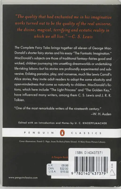 Rückseite: 9780140437379 | The Complete Fairy Tales | George Macdonald (u. a.) | Taschenbuch