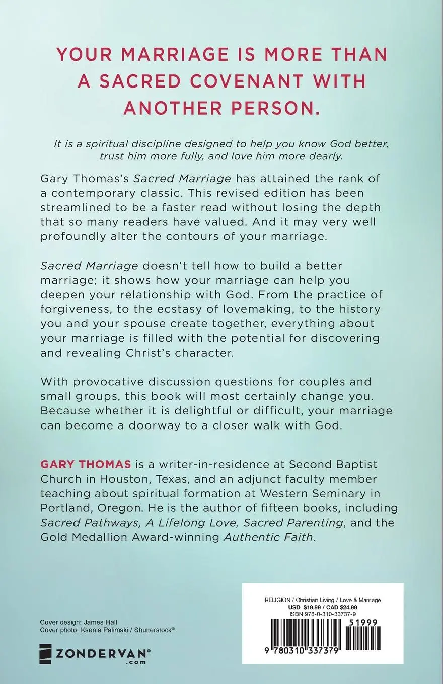 Rückseite: 9780310337379 | Sacred Marriage | Gary Thomas | Taschenbuch | Kartoniert / Broschiert