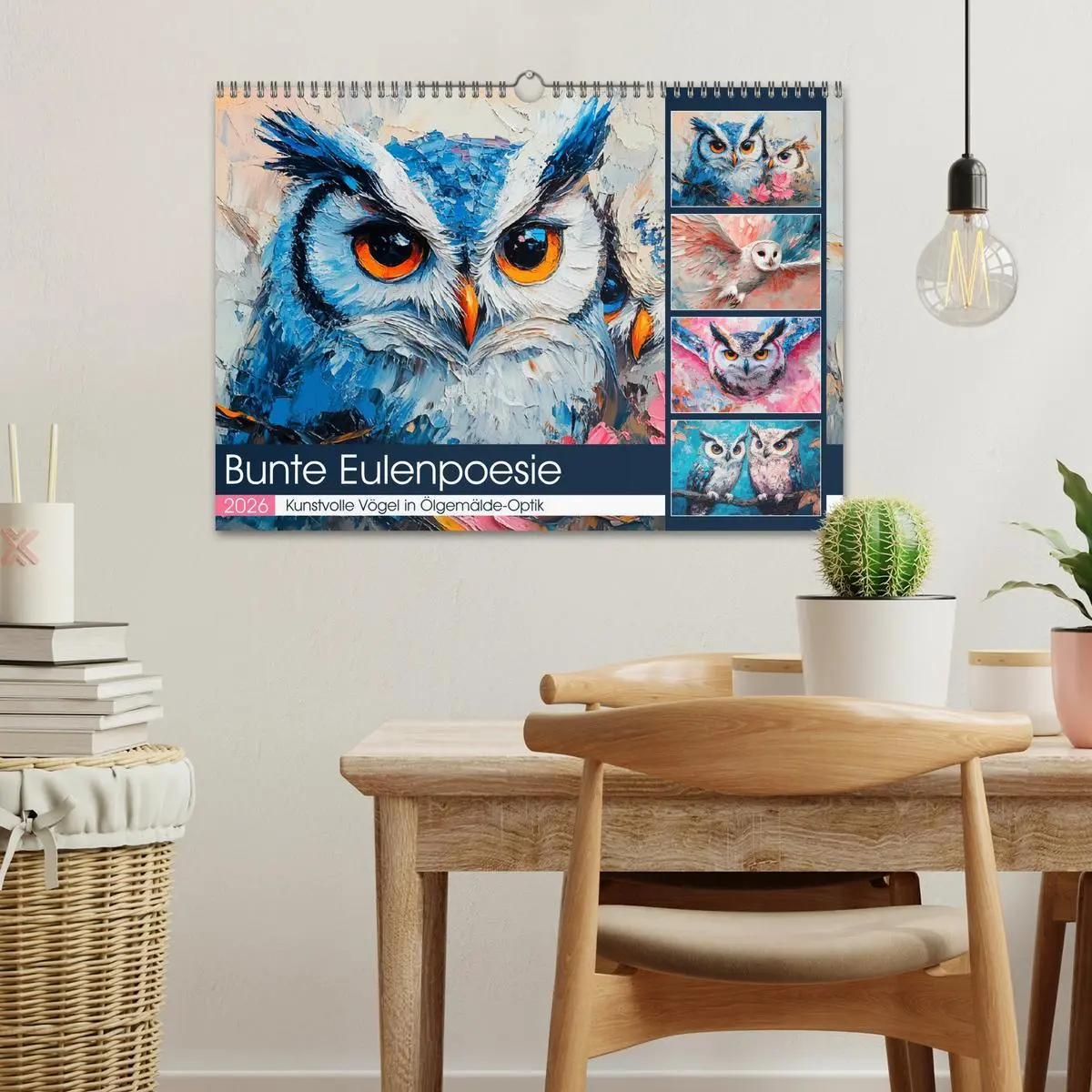 Bild: 9783457347379 | Bunte Eulenpoesie. Kunstvolle Vögel in Ölgemälde-Optik...