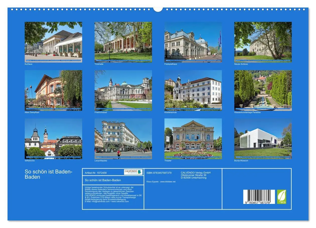 Bild: 9783457587379 | So schön ist Baden-Baden (hochwertiger Premium Wandkalender 2026...