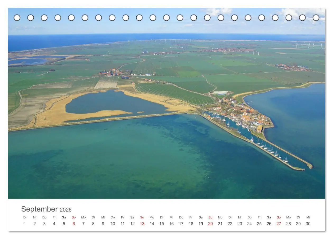 Bild: 9783457657379 | Fehmarn aus der Luft (Tischkalender 2026 DIN A5 quer), CALVENDO...