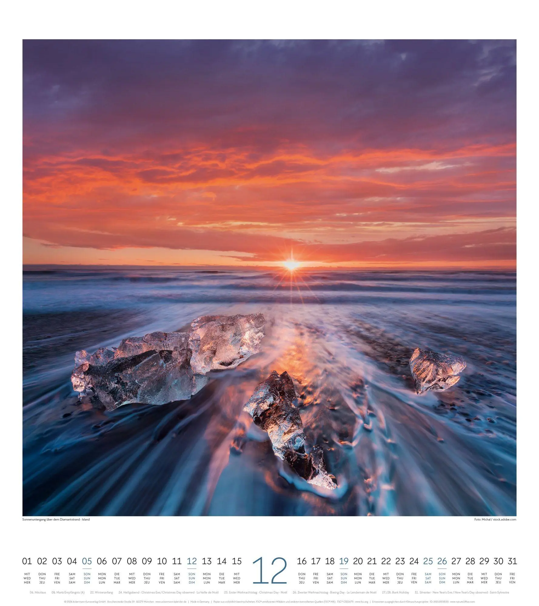 Bild: 9783838427379 | Lichtblicke Kalender 2027 | Ackermann Kunstverlag GmbH | Kalender