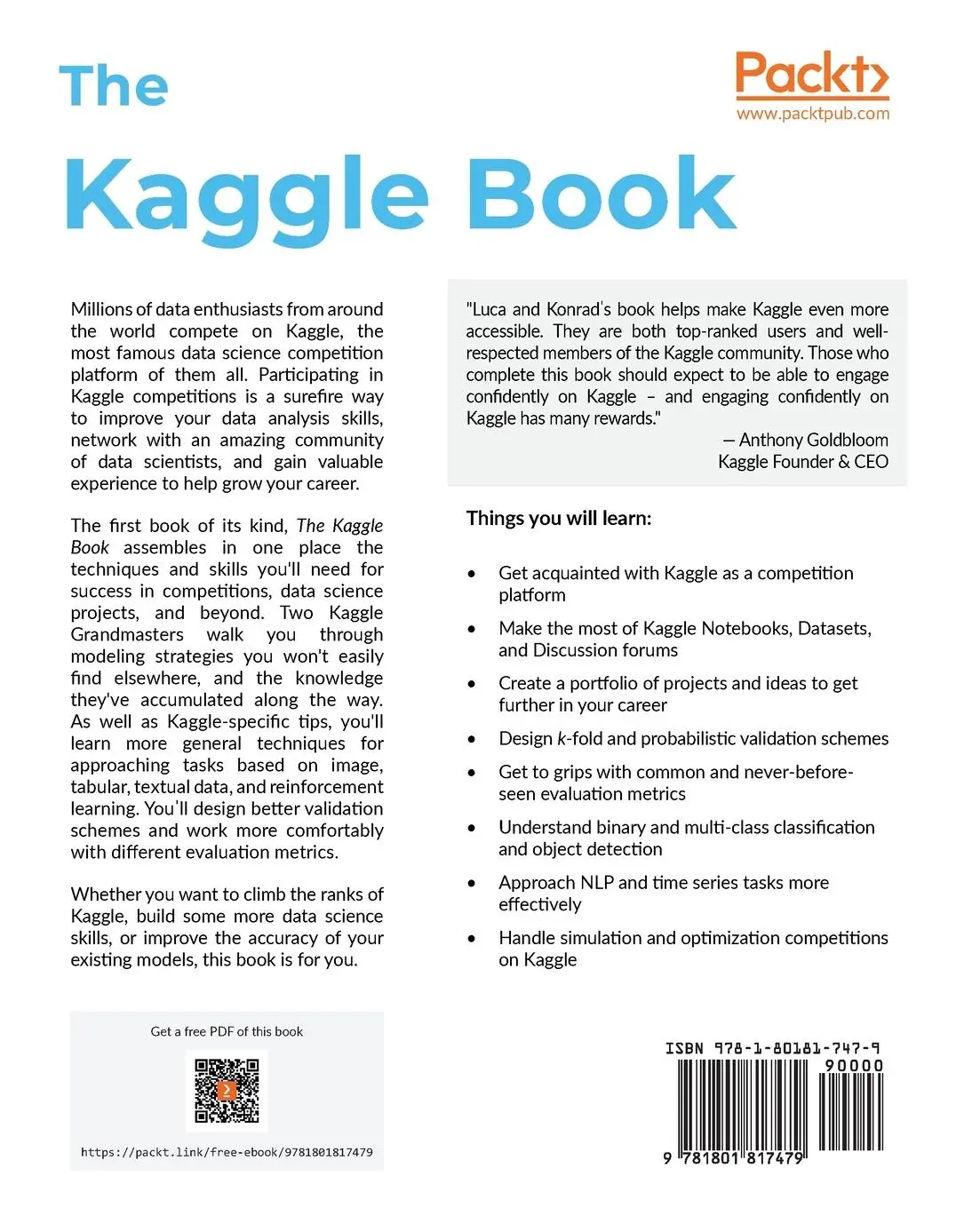 Rückseite: 9781801817479 | The Kaggle Book | Konrad Banachewicz (u. a.) | Taschenbuch | Englisch
