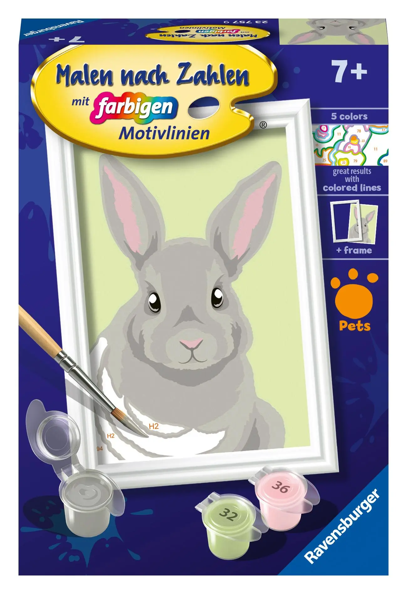 Cover: 4005556237579 | CreArt, Malen nach Zahlen Kinder - Niedliches Kaninchen | Spiel | 2024