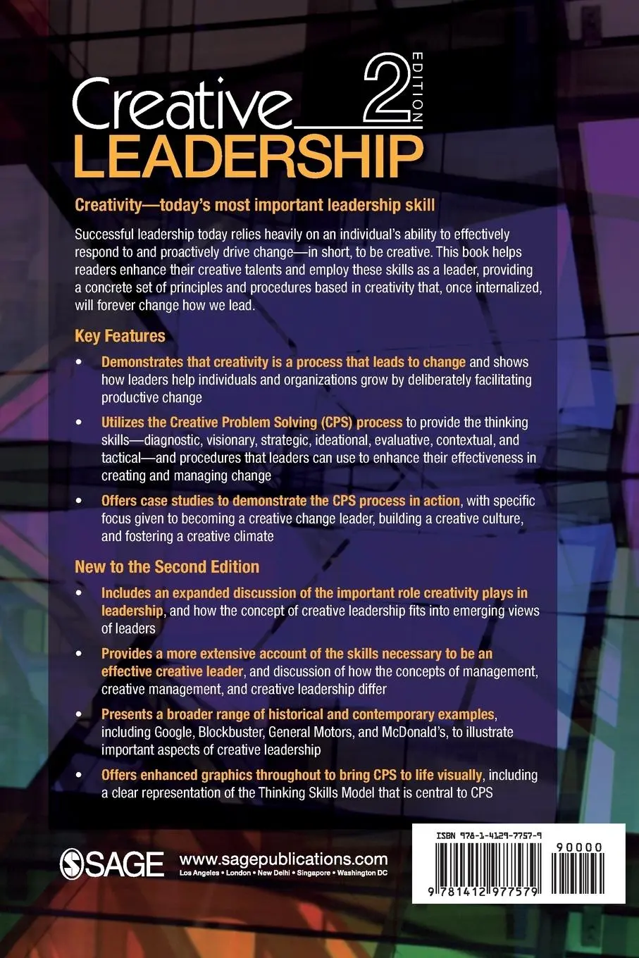 Rückseite: 9781412977579 | Creative Leadership | Skills That Drive Change | Puccio (u. a.) | Buch
