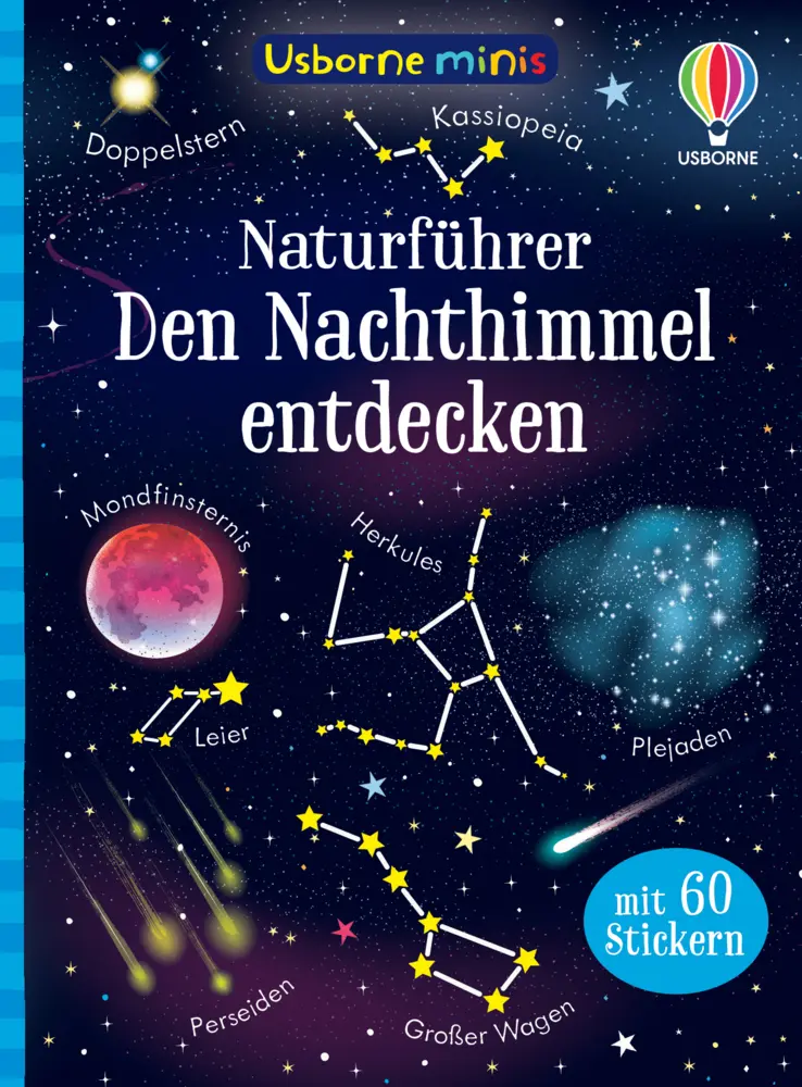 Cover: 9781789417579 | Usborne Minis Naturführer: Den Nachthimmel entdecken | mit 60 Stickern