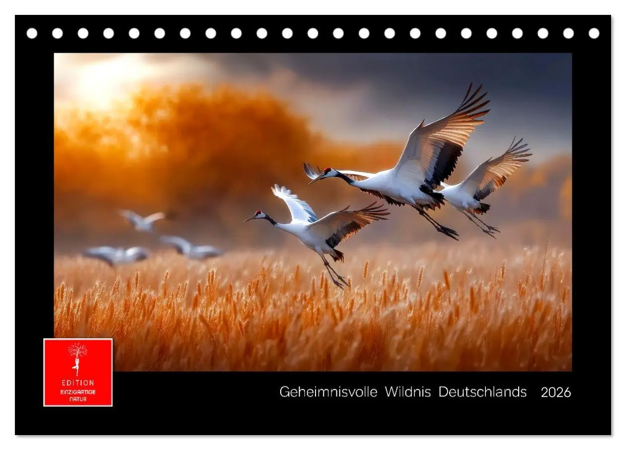 Cover: 9783457257579 | Geheimnisvolle Wildnis Deutschlands (Tischkalender 2026 DIN A5...