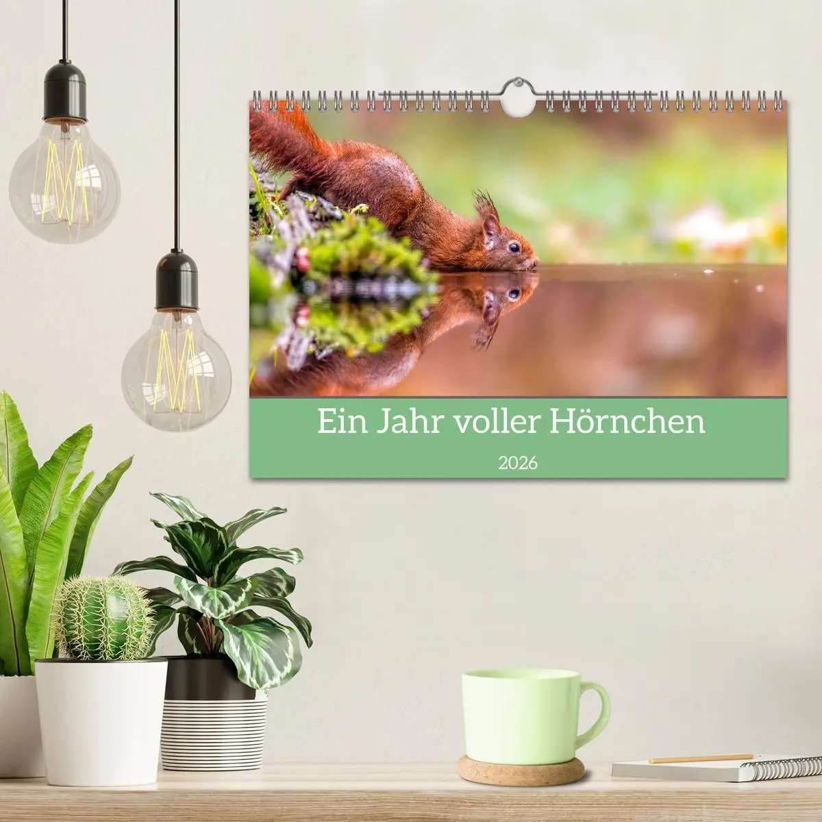 Bild: 9783457567579 | Ein Jahr voller Hörnchen (Wandkalender 2026 DIN A4 quer), CALVENDO...