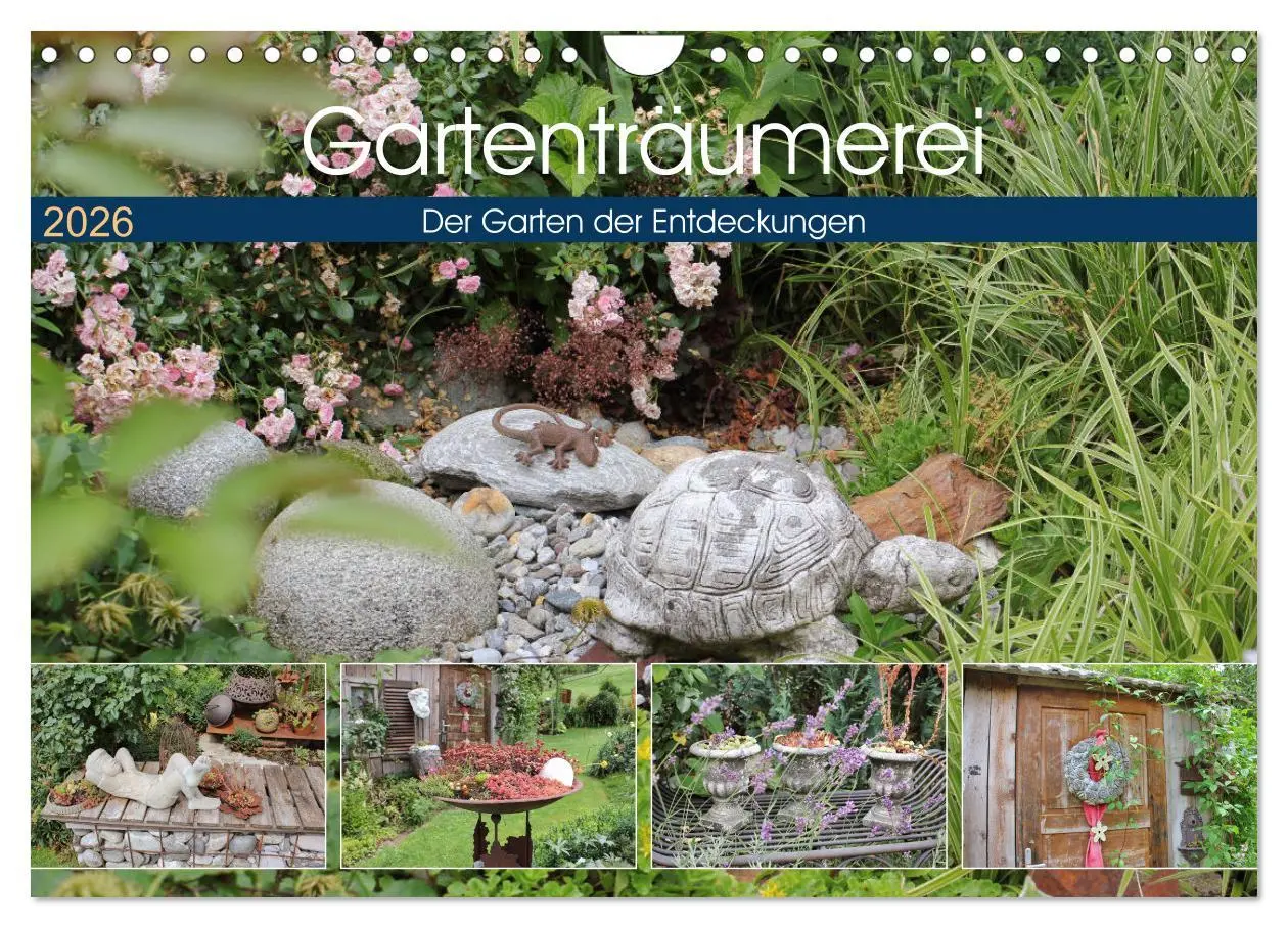 Cover: 9783457877579 | Gartenträumerei (Wandkalender 2026 DIN A4 quer), CALVENDO...