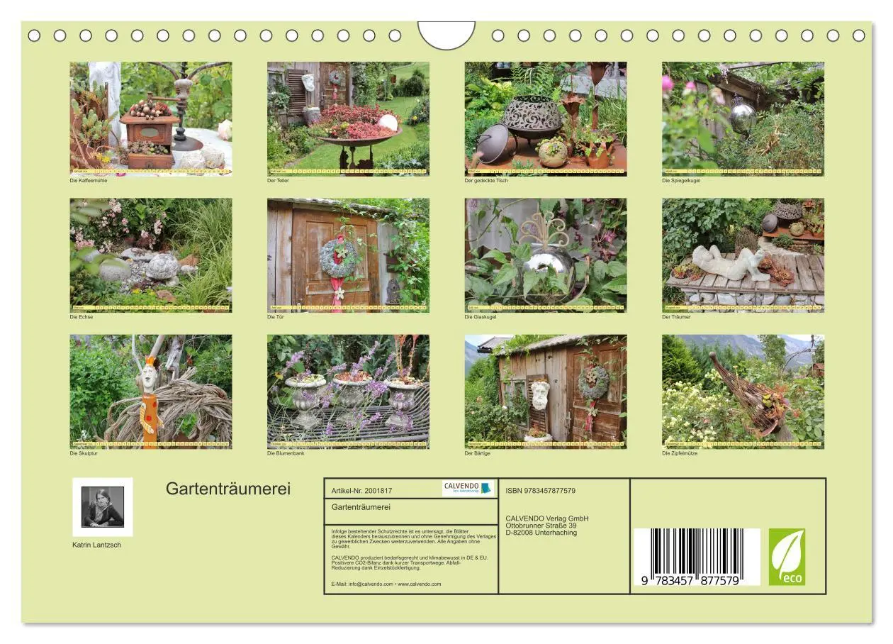 Bild: 9783457877579 | Gartenträumerei (Wandkalender 2026 DIN A4 quer), CALVENDO...