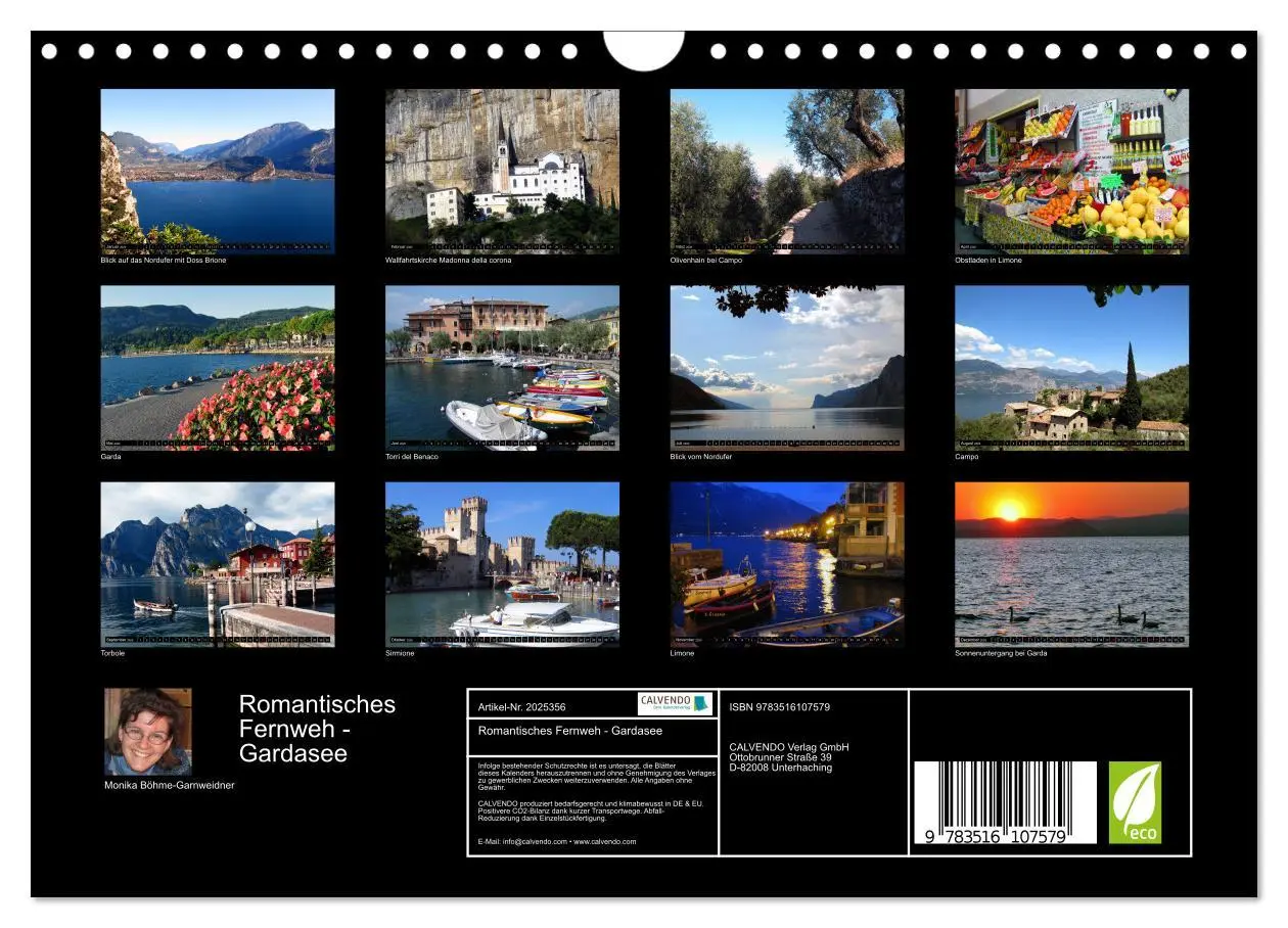 Bild: 9783516107579 | Romantisches Fernweh - Gardasee (Wandkalender 2026 DIN A4 quer),...